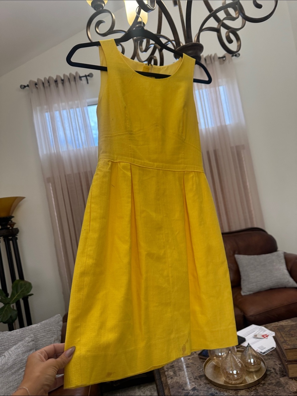 J. Crew Bright Yellow Sleeveless Girls' Dress